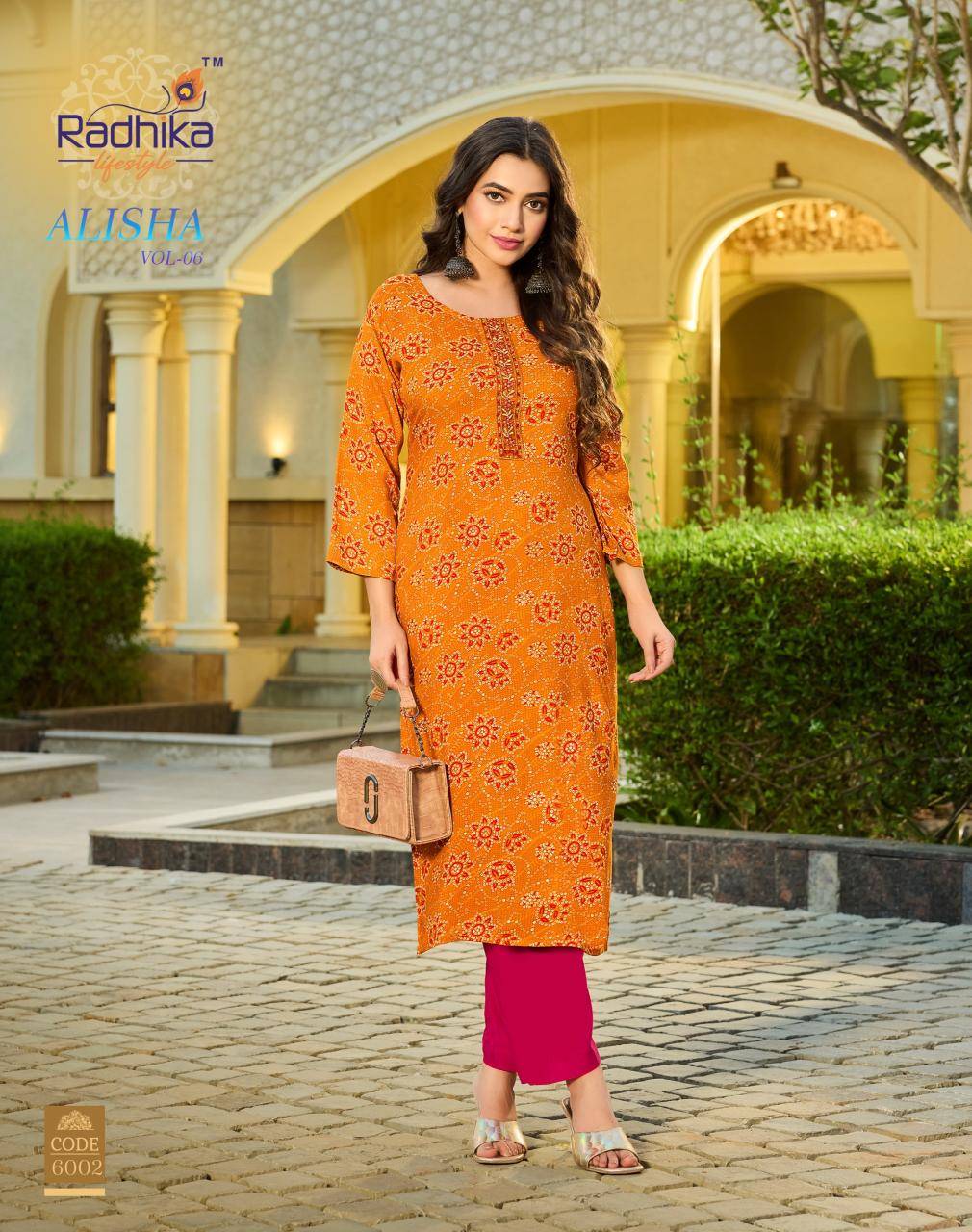 Radhika lifestyle alisha vol 6 Kurtis manufacturers and wholesalers in Delhi